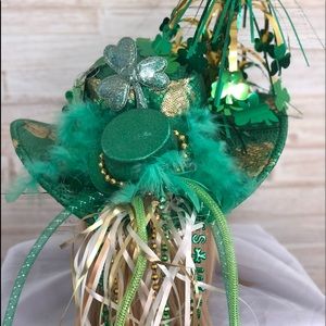 St Patrick’s Green Sequined Hat w/without lights
